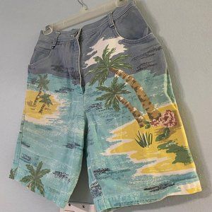 80s Together High Waist Beach Denim Mom Shorts